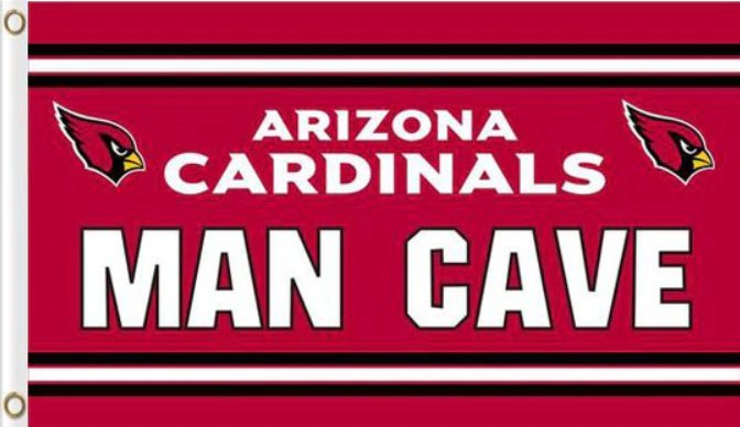 Arizona Cardinals Man Cave Flag 3x5ft - $20.00