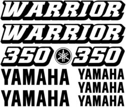 Yamaha 350 Warrior Decal Kit 49756726 - $29.99