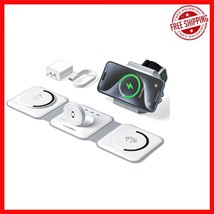Versatile Foldable 3 in 1 Charging Station with Magnetic Pad - Travel Es... - $817.60 MXN
