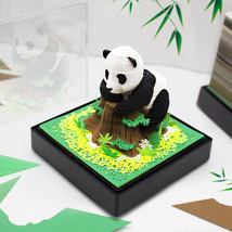 Creative Desktop Gift Giant Panda Paper Carving Model Calendar - $139.88