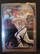 Mike Trout Hand Signed Baseball Card Autograph California Angeles Auto A... - $42.00