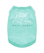 Turtle Town Maui Hawaii 100% Cotton Relaxed Fit Teal Dog Tank Top Sizes ... - €17,11 EUR