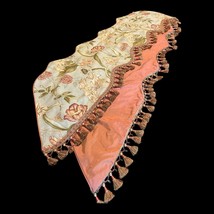 VTG Elegant Botanical Tapestry Valance or Mantel Scarf – 156&quot; – Tassel T... - $80.00