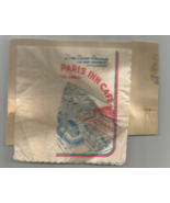 1940&#39;s VINTAGE (NOT REPRO) PARIS INN CAFE, LA, CA COCKTAIL NAPKIN-SCRAPB... - £18.21 GBP