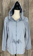 Gap Jacket Women&#39;s XS Lightweight Spring/Fall Light Blue Poly/Nylon Hooded  - £8.70 GBP