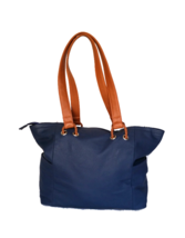 Blue Leather Purse, Everyday Shoulder Bags for Women, Casual Totes, Kenia - £81.43 GBP