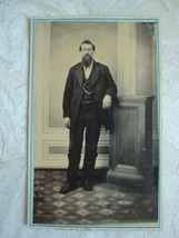 Antique Photograph ~ CDV ~ Bearded Man - $5.00