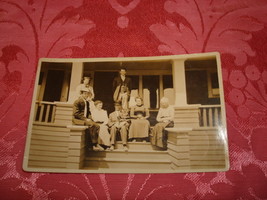 Vintage Real Photo Postcard ~ People on Porch - $4.00