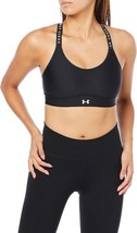 Under Armour Infinity Mid Impact Sports Bra Womens XS Black NEW - £25.48 GBP