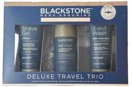 Blackstone Men&#39;s Grooming sea &amp; surf Deluxe travel trio for body and face Set - £27.25 GBP