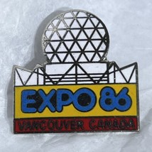 Vancouver Canada 1986 Expo City State Souvenir Enamel Lapel Hat Pin Pinback - £4.75 GBP