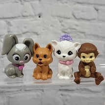 Barbie Pets Toys Figure Lot of 4 Cat Dog Bunny Monkey  - $19.79