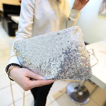 BARHEE Sparkle Women Clutch Handbag Party Club Fashion Ladies  Bag Blingbling  S - £71.60 GBP
