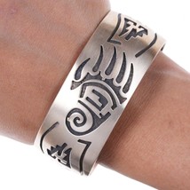 6 7/8&quot; Hopi Overlay Sterling cuff bracelet - $297.00