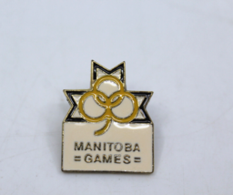 Manitoba Games 1986 Canada Multi Colored Logo Collectible Pin Pinback Vi... - £13.07 GBP