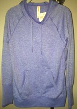 LUCY  FITNESS SWEAT IT OUT HOODED PULLOVER PETUNIA HEATHER SZ S - £35.55 GBP