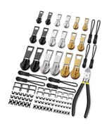 Zipper Repair Kit, Upgraded Zipper Replacement Slider Kit (99 Pcs), Incl... - £18.79 GBP