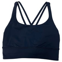 Lululemon Sports Bra Womens 6 Blue Energy Longline Bra Workout Yoga W2EB8S - £20.74 GBP