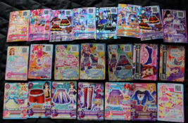 Japan Anime Bandai Trading Card of Idol Aikatsu Animation Lotto di 22 carte - £42.91 GBP
