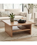 Better Homes &amp; Gardens Pembrook Coffee Table with Solid Wood Frame, Natu... - £195.23 GBP