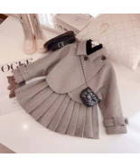 Adorable Stylish Princess Girls&#39; Pleated Short Skirt Two-Piece Set For B... - $53.50 CAD
