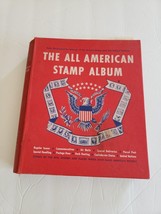 ALL AMERICAN STAMP ALBUM - 50/100 STAMPS 1930&#39;S TO 1978 - - $45.80