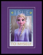2019 Frozen II Elsa True to Myself Framed 11x14 Poster Display - $34.64