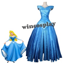 Sleeping Beauty Princess Adult Women&#39;s Costume Aurora Gown Cosplay Dress - £100.93 GBP