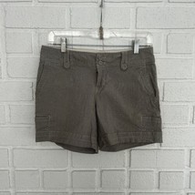 Eddie Bauer Womens Shorts 4 Petite Mercer Fit Buttons Pockets Cute Preppy  - £13.09 GBP