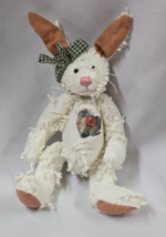 VTG 1999 Mill MTN Karen Drayne Grandma&#39;s Heart Chenille Stuffed Bunny Plush - $14.84