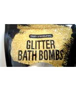Glitter Bath Bombs, 3 - 5.3 oz (150g) Fizzy Bath Bombs - Bath Treasures - $4.74