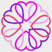 Pepita Needlepoint Canvas: Hearts in A Circle, 10&quot; x 10&quot; - £62.34 GBP+