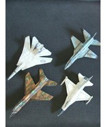 Set #2 - 4 Cut & Glue Paper Airplane Gliders - £10.83 GBP