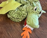 Ikea Minnen Drake / Winged Fire Dragon Approx 74&quot; Green Serpent Snake Plush - $29.65