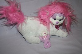 Puppy Surprise Popcorn Mom Dog 10&quot; Plush Stuffed Pink White 2014 1 Pup Soft Toy - £9.88 GBP