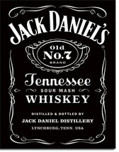 Jack Daniels Black Label Sour Mash Tennessee Whiskey Alcohol Metal Sign - $19.95