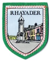 Wales Patch Badge Rhayader Handpainted Handpainted Felt Backing 2.5&quot; x 3&quot; - £9.15 GBP