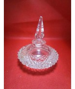 Antique perfume bottle with stopper crystal 4 1/2&quot; - $74.67 CAD