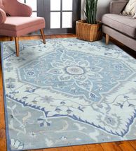 EORC LLC, IE487AIV9X12 Hand-Knotted Wool Heriz Design Rug, 9&#39; x 12&#39;, Ivory Area  - £1,521.71 GBP