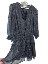 Pinch Black Chiffon Flirty A line Short Dress Lined Party Cocktail Size S - $18.78