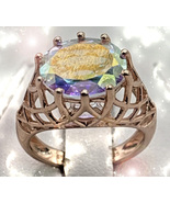 RING AURORA STONE OF CELESTIAL ASCENT HIGHEST LIGHT COLLECTION ETREME MA... - $677.77