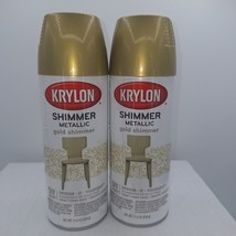 Krylon Shimmer Metallic Gold Shimmer 3921 Spray Paint 11.5 Oz New 2 Cans - $632.61 MXN