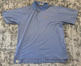 Peter Millar Golf Shirt Mens Large Sea Island Resort Mercerized Striped ... - $24.74