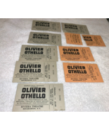 OTHELLO LAURENCE OLIVIER 10 1963 ORIGINAL THEATER TICKET STUBS WARNER BR... - £7.87 GBP