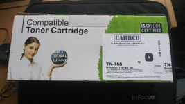 TN760  Black Toner Cartridge for Brother Printer - £16.33 GBP
