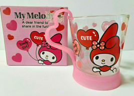 My Melody Handle glass Mug SANRIO 2012&#39; Cute Goods Rare Pink - £34.59 GBP