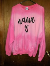 Women&#39;s Envy Divine Soft Pink Bleached Mama Sweatshirt - 2X - £18.65 GBP