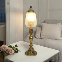 Delicate Art Nouveau Table Lamp &quot; Golden Chalice &quot; Unique - $5,118.10 MXN