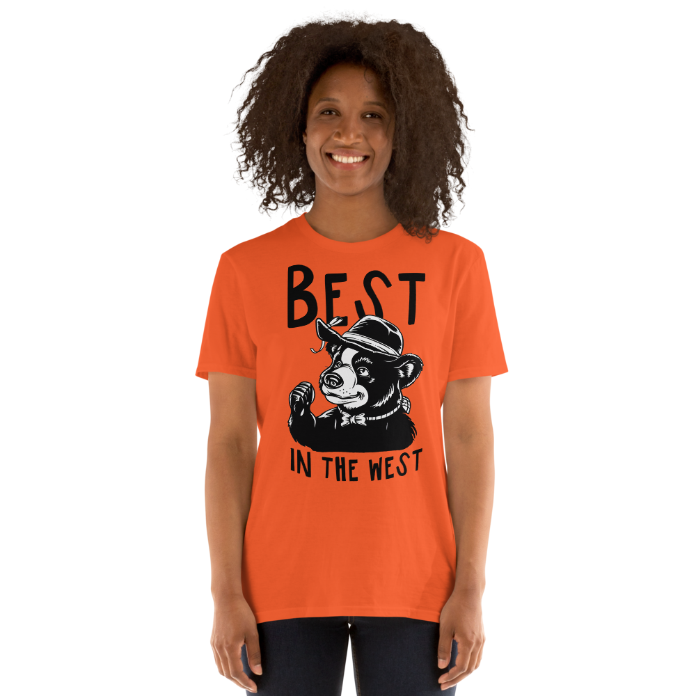 Short-Sleeve Unisex T-Shirt – Best in the West (Orange) Item image 6