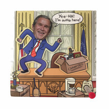 Rare Hallmark Card 2008 George W. Bush Mechanical Dancing Retirement Out... - £18.28 GBP